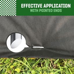 GardenGloss® Anti-Roest Stalen Grondankers (100 Stuks) - Stevige Grondankers Voor Onkruidmat, Tuinmat, Schutting & Camping - 150 mm Lang, 25 mm Breed, Ø 3 mm — thumbnail 3