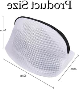 Wasnet voor schoenen - Herbruikbare waszak voor sneakers, sportschoenen en sokken - 2 stuks — thumbnail 2