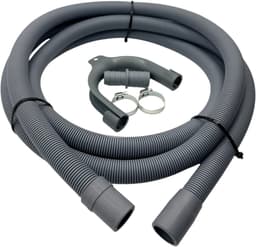 Fixem afvoerslang 3,5m wasmachine vaatwasser, geschikt voor 19mm 21mm aansluitingen - verlengslang afvoerslang met bocht en klemmen en verleng adapter - Geschikt voor alle merken — thumbnail 1