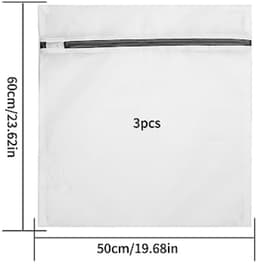 Set van 3 wasbeschermzakken met rits - 50x60 cm - Voor delicate was — thumbnail 4