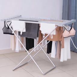 Elektrisch Droogrek Sneldrogend & Energiezuinig met Verwarming – Elektrisch Wasrek Inklapbaar met Instelbare Timer & Temperatuur – Verwarmd droogrek Duurzaam & Ruimtebesparend — thumbnail 2