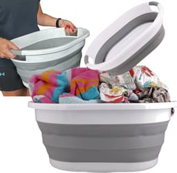 Mona Serie - Opvouwbare Wasmand - 25L - Antislip Handgrepen - Compact Ontwerp — thumbnail 1