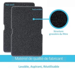 3-pack filters voor warmtepompdrogers – Drogerfilters – Filterzeven voor drogers – Drogeraccessoires – Sponsfilters – Geschikt voor diverse condensdrogermodellen – 240 x 155 x 11 mm — thumbnail 2