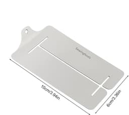 Naaiclips Roestvrij Staal - Zoomklemmen Quilten - Stof Bevestigen - Met Naadgeleider - 10x6cm - Zilver — thumbnail 2
