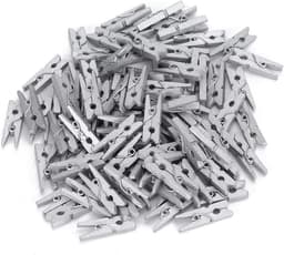 Houten Decoratieve Clips - Wasknijpers Decoratie - Foto's Ophangen - Glad Oppervlak - 300 Stuks - Natuurlijk Hout — thumbnail 3