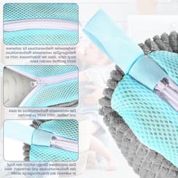 Waszak voor Schoenen - Set van 2 Herbruikbare en Lichtgewicht Netzakken voor Trainers, Antideformeerbaar, 39 x 25 x 9 cm, Ideaal voor Wassen en Beschermen van Sportschoenen — thumbnail 4