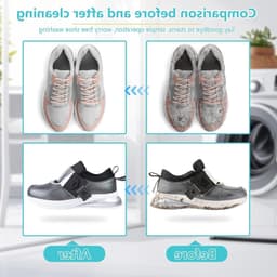 Set van 2 Waszakken voor Schoenen, Herbruikbare Schoenwaszak met Trekkoord en 360° Reiniging, Geschikt voor Alle Schoenmaat en -types — thumbnail 2