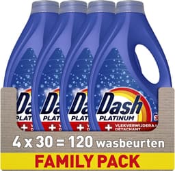 Dash Vloeibaar Wasmiddel +Extra Vlekverwijdering - 4 x 30 Wasbeurten — thumbnail 1