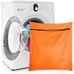 WiseGoods Luxe Huisdieren Waszak 70x80 Met Rits - Grote Polyester Waszak Tegen Dieren Haren - Honden / Katten / Paarden - Oranje — thumbnail 2