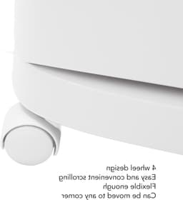 Dailygoody - Wasmand - Plastic Wasmand met Wielen - Draagbare Rollende Wasmanden - 3 Verwijderbare Opbergbakken - Geschikt voor Badkamer en Wasru — thumbnail 3