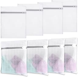 Set van 8 Wasnetten voor de Wasmachine 40x30cm, Kleine Waszakken met Verborgen Rits, Ideaal voor Fijne Was, T-Shirts, Ondergoed en Kousen — thumbnail 1