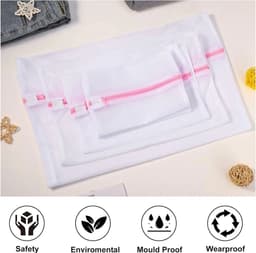 Deze wasnetset is Geschikt voorzien van een ritssluiting en gaas, waardoor hij geschikt is Geschikt voor het wassen van delicate kledingstukken, overhemden, bh's, lingerie en babykleding. — thumbnail 2