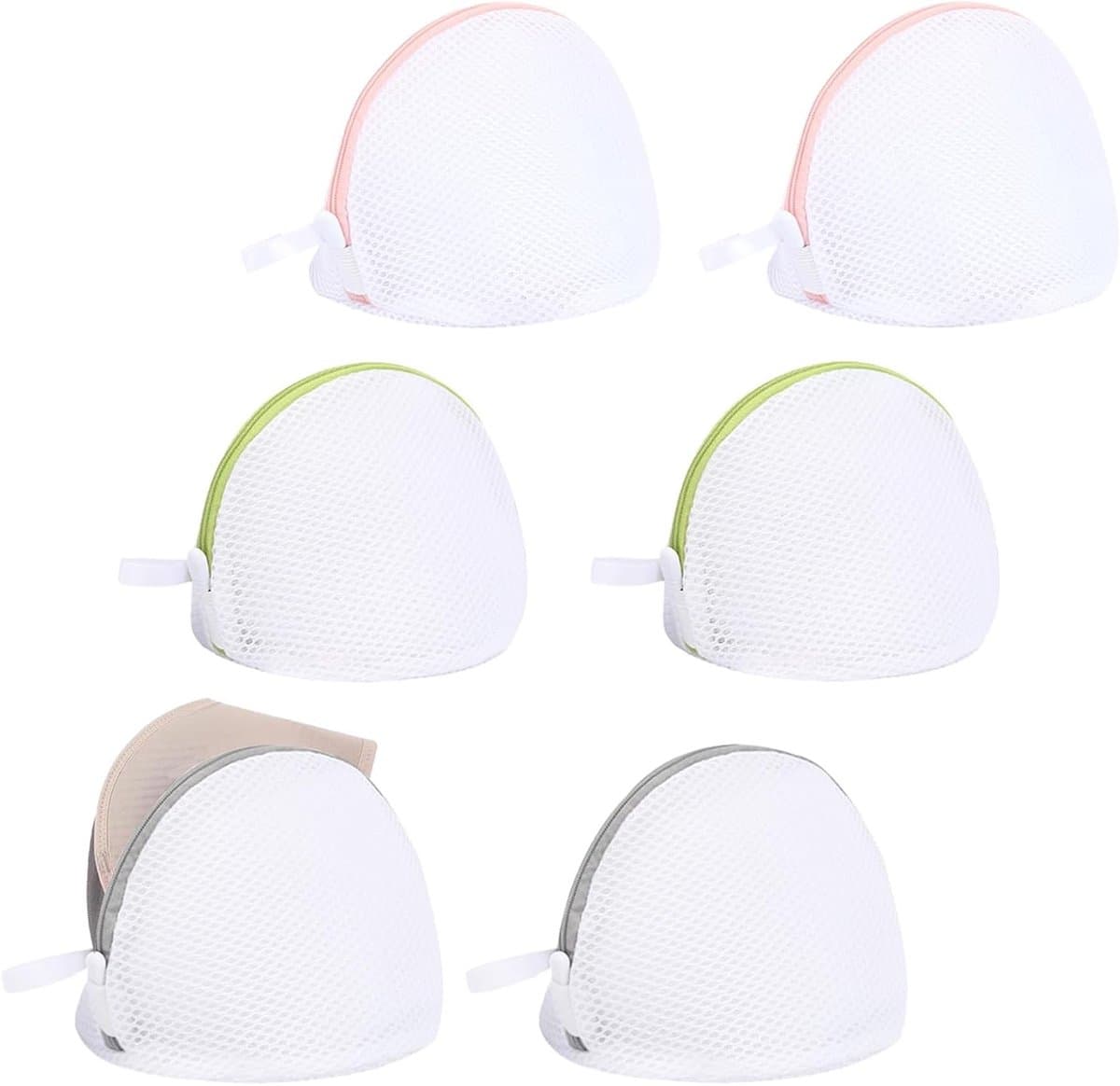 Set van 6 Wasnetten voor Bh's en Ondergoed, Bescherming voor Lingerie in de Wasmachine, Vermindert Beschadiging van Intieme Kleding — afbeelding 1