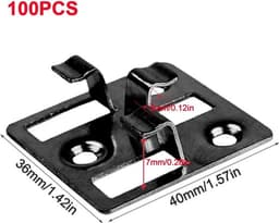 Dailygoody - Clips - Montageclips voor composiet terras - Zwart - Fixing Clamps voor planken - Ideaal voor terrasconstructie - Geschikt voor... — thumbnail 5