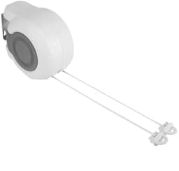 Dailygoods- Kledingdrooglijn 13m - Wandgemonteerd - Intrekbaar - Dubbele Lijn - Ruimtebesparend - Geschikt voor Binnen/Buiten - Waslijn — thumbnail 1