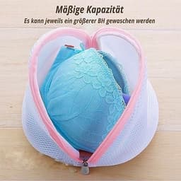 Byshayne- Wasnet - Wasnet voor wasmachine - Waszak voor beha's - Waszakken voor wasgoed - 3 Stuks - Roestvrij staal rits - Duurzaam polyester — thumbnail 5
