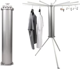 Cosensi- Droogrek Inklapbaar - Ruimtebesparend - Aluminium - Robuust - Uittrekbare Stangen - Geschikt voor Binnen/Buiten - Wasrek — thumbnail 1