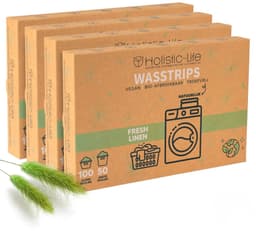 Wasstrips - Fresh Linen 400 Wasbeurten Incl. Wasverzachter – Wasmiddel Wasdoekjes – Wasmiddeldoekjes - Vegan — thumbnail 1