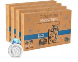 Milieuvriendelijke Wasstrips - Ocean Breeze 400 Wasbeurten Incl. Wasverzachter – Wasmiddel Wasdoekjes – Wasmiddeldoekjes - Vegan