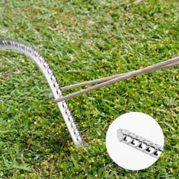 Set van 6 Grondankers van 30 cm, Gegalvaniseerd Staal, Sterke U-Vormige Grondankers voor Beveiliging van Tenten, Schuttingen en Campinguitrusting — thumbnail 4