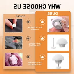 SnelShoppen - Duvet Cover Clips - Mushrooms Rond - Non-slip Bed Clips - Quilt Fixing Clips - 4 Stuks Wit - Voor Duvet Bevestiging en Decoratie — thumbnail 4
