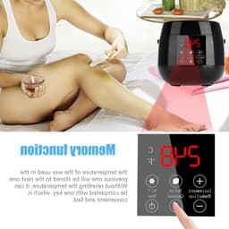 Professionele elektrische wasmachine voor therapie met LED-scherm, 4 x 100g waszakken en 20 wasdoeken voor ontharing en huidverzorging — thumbnail 5