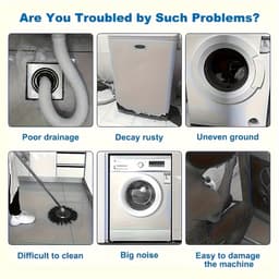 Livé® Trillingsmat Wasmachine – 4 stuks Anti-slip Schokdempers — thumbnail 4