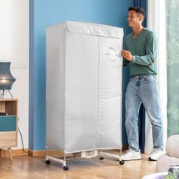 RWB® Elektrisch Droogrek - Elektrisch Wasrek - Droogrek - Grijs - 45cm x 45cm x 150cm — thumbnail 3