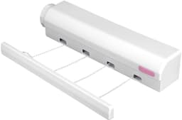 Dailygoods- Waslijn Uittrekbaar Tot 3,75 m - Wanddroogrek - Intrekbare Waslijn - Duurzaam - Eenvoudig Te Installeren - Vergrendelingsmechanisme - Drooglijn — thumbnail 2
