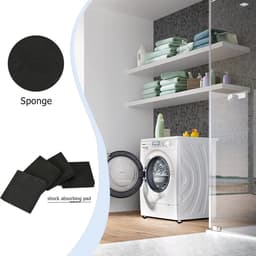 Solvix Antislip Anti Vibratie Pads 20 Stuks – Trillingsdempers voor Wasmachine en Droger – Schokabsorberende Antislip Matten 7,5 × 7,5 cm — thumbnail 2