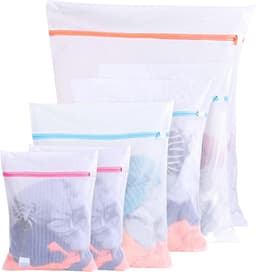 6-delige Wasnetten voor Wasmachine, 3 Formaten Waszakken voor Kleding, Bescherming tegen Vervorming en Kreukels voor Sweaters, Hemden en Ondergoed — thumbnail 1