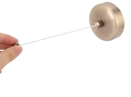 Allecto - 304 Roestvrij Staal Intrekbare Waslijn - Ruimtebesparend Droogrek - Antiek Messing - Telescopisch tot 2,8 m - Geschikt voor Binnen en Buiten — thumbnail 4