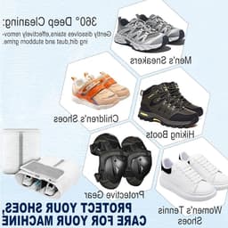 Waszak voor Sneakers en Schoenen XL met Extra Reinigingsvak voor Zolen, Anti-Deformatie en Bescherming tijdens het Wassen — thumbnail 3
