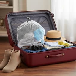 Grote waszakken voor de wasmachine 60 x 90 cm - Herbruikbare wasnetten met koordsluiting voor kleding en dekbedhoezen — thumbnail 2