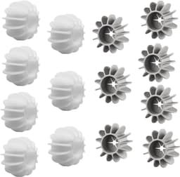 Livia home - Drogerballen - Anti-rimpel wasballen - Verbetert wasresultaat - Wit en grijs - Duurzaam en effectief - Geschikt voor alle kleding - 14 st — thumbnail 1