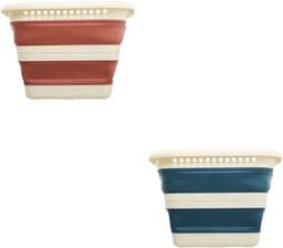 5Five Wasmand - 40L - rood - PP - opvouwbaar - 49 x 49 x 49 cm - flexibel — thumbnail 4