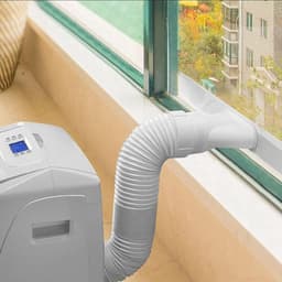 Afvoerslang Airco - Flexibel Ventilatiekanaal - Mobiele Airco - Verstelbare Lengte - Diameter 13/15cm - Wit — thumbnail 3