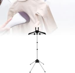 Vouwbare en hoogte verstelbare strijkstandaard voor het drogen en strijken van kleding, ideaal voor thuisgebruik en steamer accessoires — thumbnail 3