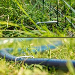 Grondankers Staal - Robuuste Haringen - Tuin Bevestigen - Hoekig Ontwerp - 150x30x3mm - Zilverkleurig — thumbnail 3