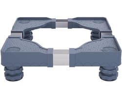 Apparaten Verhoger - Onderstel Standaard - Wasmachine Koelkast - Verstelbaar Anti-Vibratie - 50-62 cm - Grijs