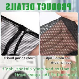 Extra grote wasnetzakken 70x90cm - 2 stuks, ideaal voor het wassen van delicate kleding, ondergoed en blouses, geschikt voor wasmachines en reizen — thumbnail 5