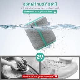 XL Schoenwaszak met Extra Reinigingsvak voor Zolen - Ideaal voor Sneakers en Schoenen, Versterkte Ritssluiting, Wasnet voor Veilig Wassen — thumbnail 2