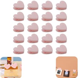 20 stuks klemmen - sluitklemmen - bindklemmen - bevestigers - fotoklemmen - opbergaccessoires - decoratie - geschikt voor keuken, slaapkamer, snackwinkel (roze, 3,1*2,7*1,3 cm) — thumbnail 1