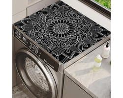 Wasmachine Mat - Droger Beschermer - Apparaten Beschermen - Sneldrogend Antislip - 60 x 60 cm - Zwart