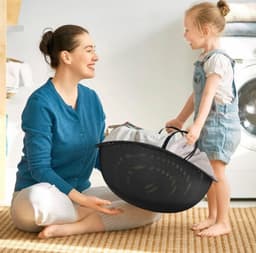 Opklapbare wasmand - ruimtebesparend en flexibel vouwbare wasmand - met handgrepen - praktisch voor kledingopbergruimte-compacte flexibele wasmand voor thuis — thumbnail 5
