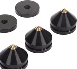 Luidspreker Isolatievoetjes - Trillingsdempers - Verbeter Geluidskwaliteit - Aluminiumlegering - 4 Sets - Zilver — thumbnail 5