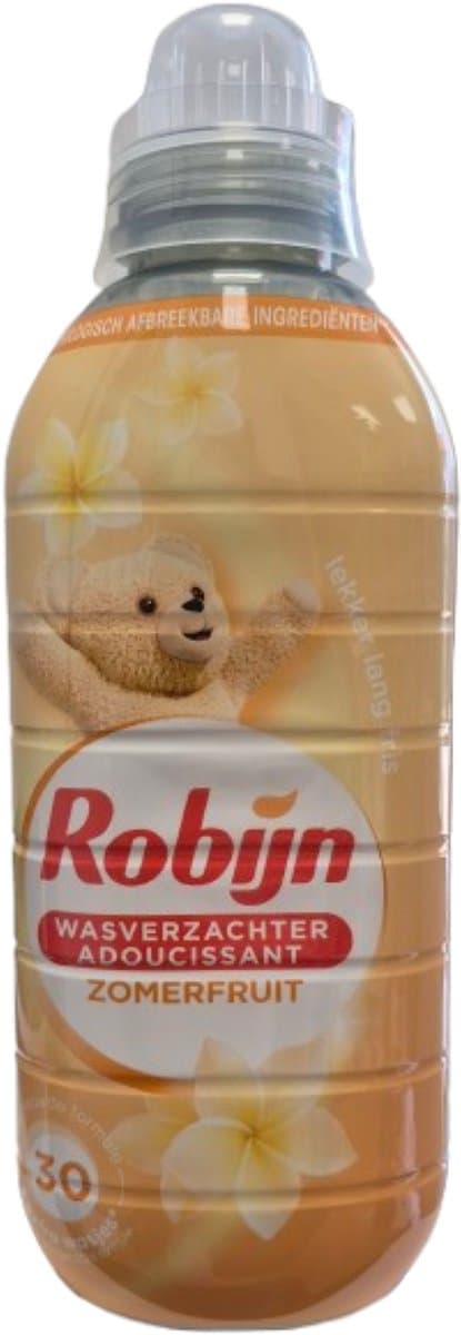 Robijn Wasverzachter Zomerfruit 604ml 30 Wasbeurten Doos 10 Flessen — afbeelding 1