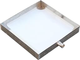 Wasmachine Bak - Lekbak Onder - Vochtige Ruimtes - Roestvrij Staal - 48x48x5cm - Zilver — thumbnail 1