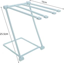 3 stuks opbergrek - handdoekrek - sleutelhangerrek - droogrek - afdruiprek - opvouwbaar - opbergaccessoires - geschikt voor keuken, slaapkamer, badkamer (meerdere kleuren, 25,5*16 cm) — thumbnail 2