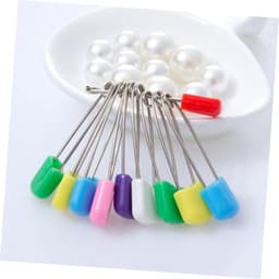 Veiligheidsspelden Set - Luier Spelden - Baby Verzorging - Met Plastic Sluiting - 100 Stuks - Gekleurd — thumbnail 4